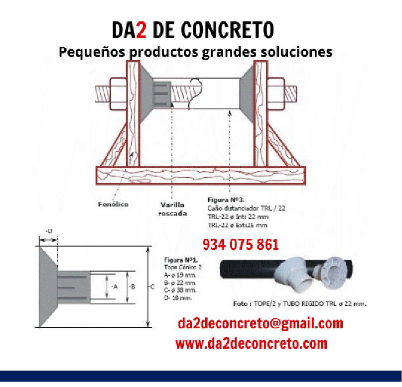 Imagen del producto Distanciador de encofrado Cono terminal